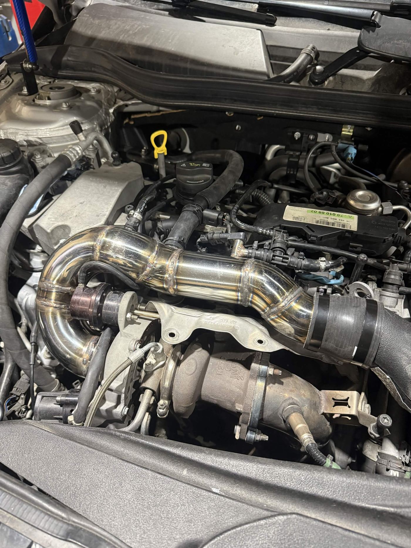Custom turbo inlet pipe